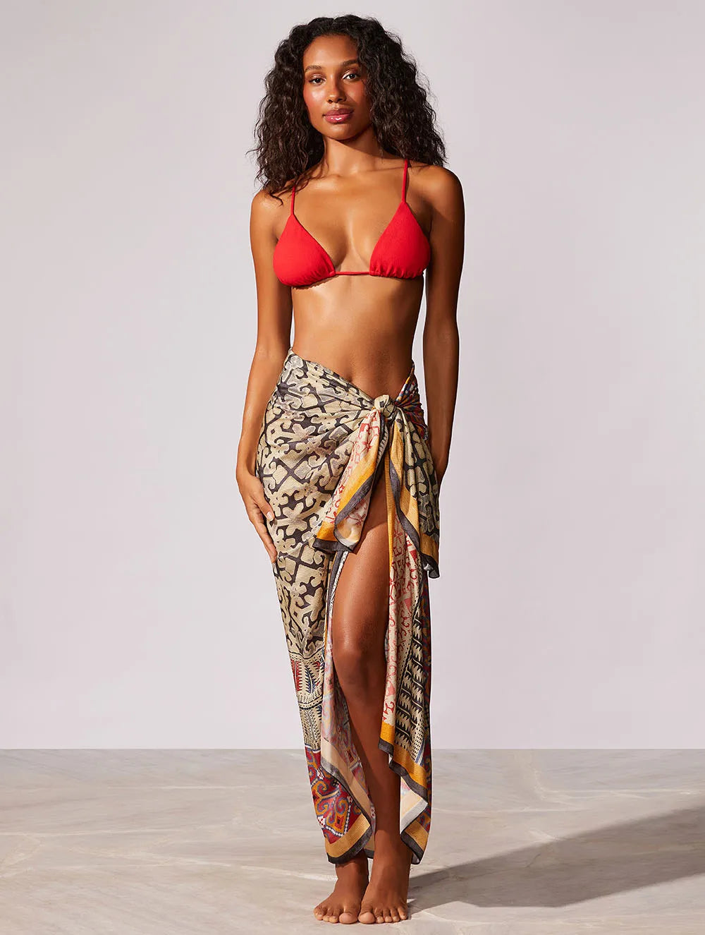 Canga com Seda Lisos Capri