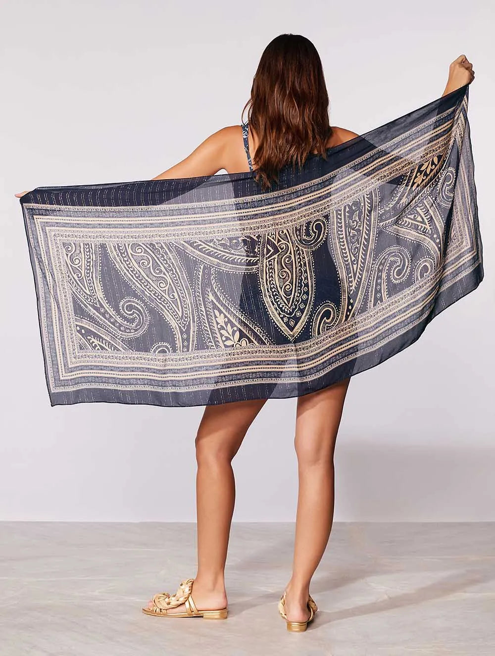 Canga Estampada Costa Azul