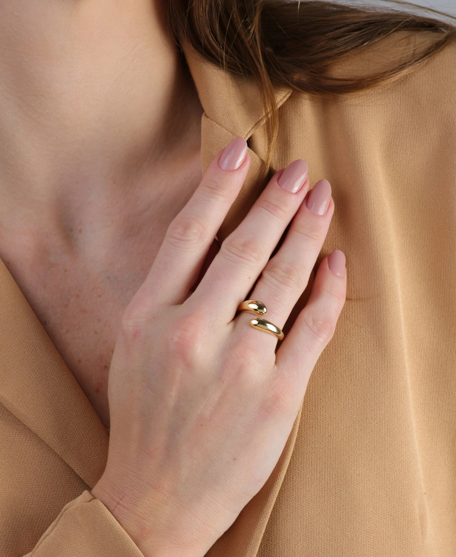 Anel Regulável Encontro Banhado